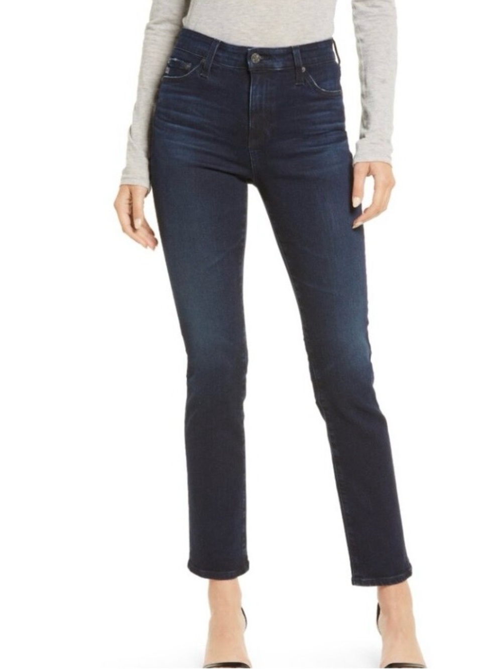 Ag Adriano Goldschmied Jeans Women’s 29 Blue Mari High Rise Slim Straight Leg